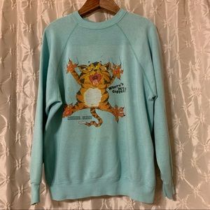 Vintage Blue Graphic Sweatshirt